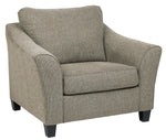 Barnesley Platinum Fabric Chair and a Half