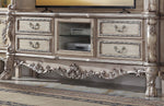 Dresden Vintage Bone White Wood 4-Drawer TV Console