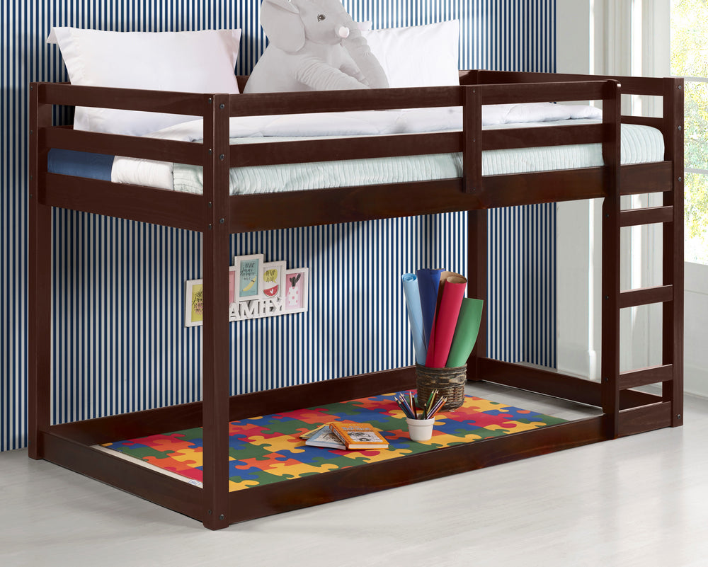 Gaston Espresso Wood Twin Loft Bed