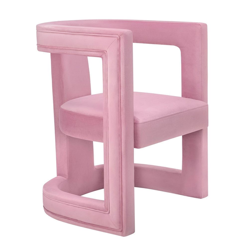 Ada Pink Velvet Upholstered Chair