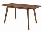 Alfredo Natural Walnut Wood Extendable Dining Table