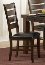 Ameillia 2 Dark Oak Bi-Cast Vinyl Side Chairs