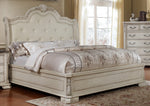 Angie Antique White Queen Bed (Oversized)