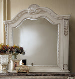 Angie Antique White Wood Dresser Mirror