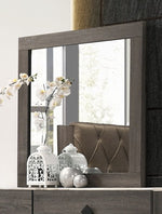 Avantika Rustic Gray Oak Wood/Glass Dresser Mirror