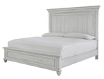 Kanwyn Whitewash Wood Queen Panel Bed