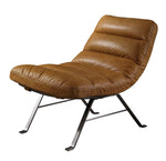 Bison Toffee Top Grain Leather Accent Chair