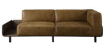 Blanca Chestnut Top Grain Leather/Rustic Oak 2-Seat Sofa (Oversized)