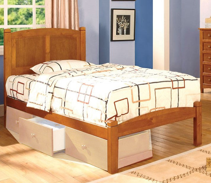 Cara Oak Wood Full Bed