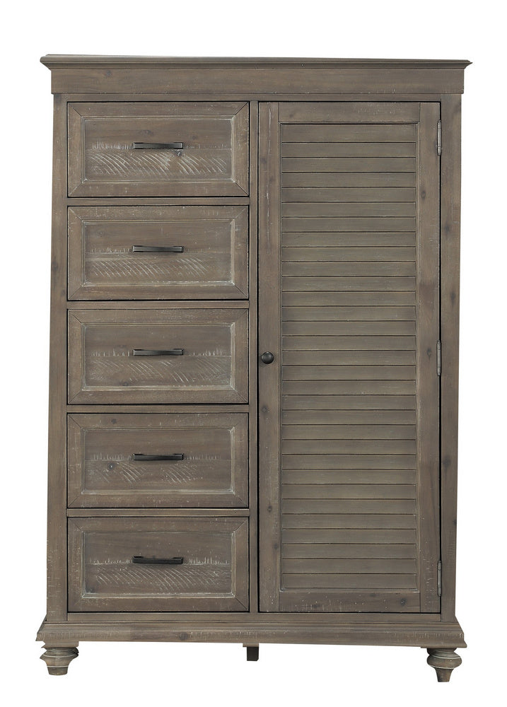 Cardano Driftwood Light Brown Wood Wardrobe Chest