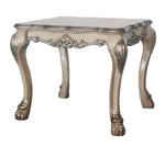 Dresden Vintage Bone White Wood End Table