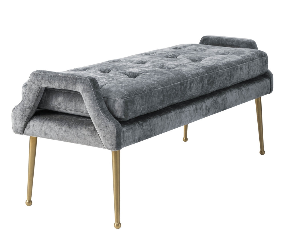 Eileen Grey Slub Velvet Bench