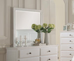 Evelyn White Wood Frame Dresser Mirror