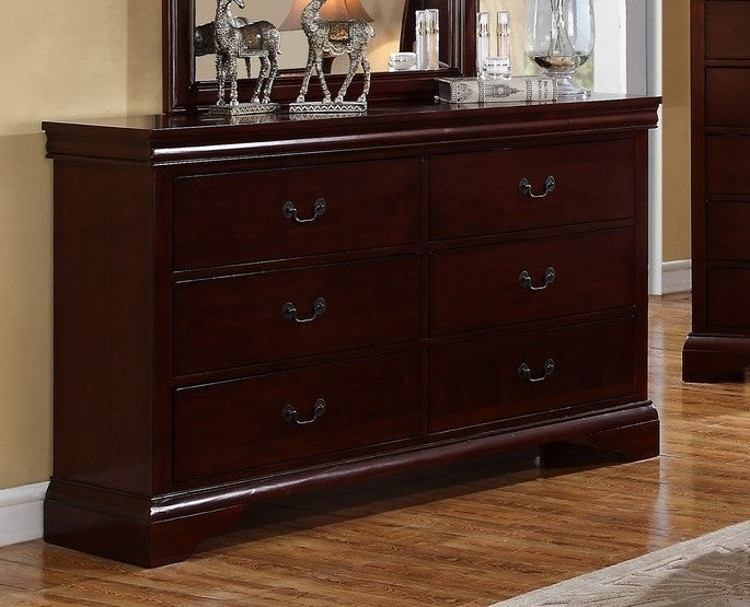 Fiona Cherry Wood 6-Drawer Dresser