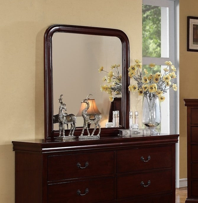 Fiona Cherry Wood Frame Dresser Mirror