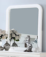 Fiona White Wood Frame Dresser Mirror