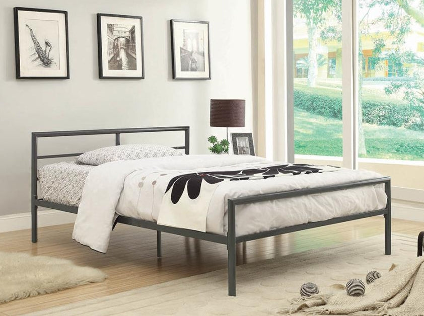 Fisher Gunmetal Full Platform Bed