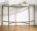 Freja Clear Glass/Steel Sofa Table w/Pattern