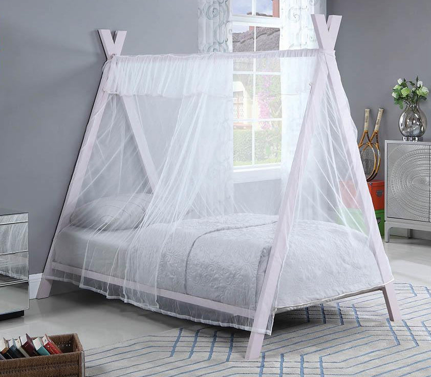 Georgina Pink Metal Twin Tent Bed