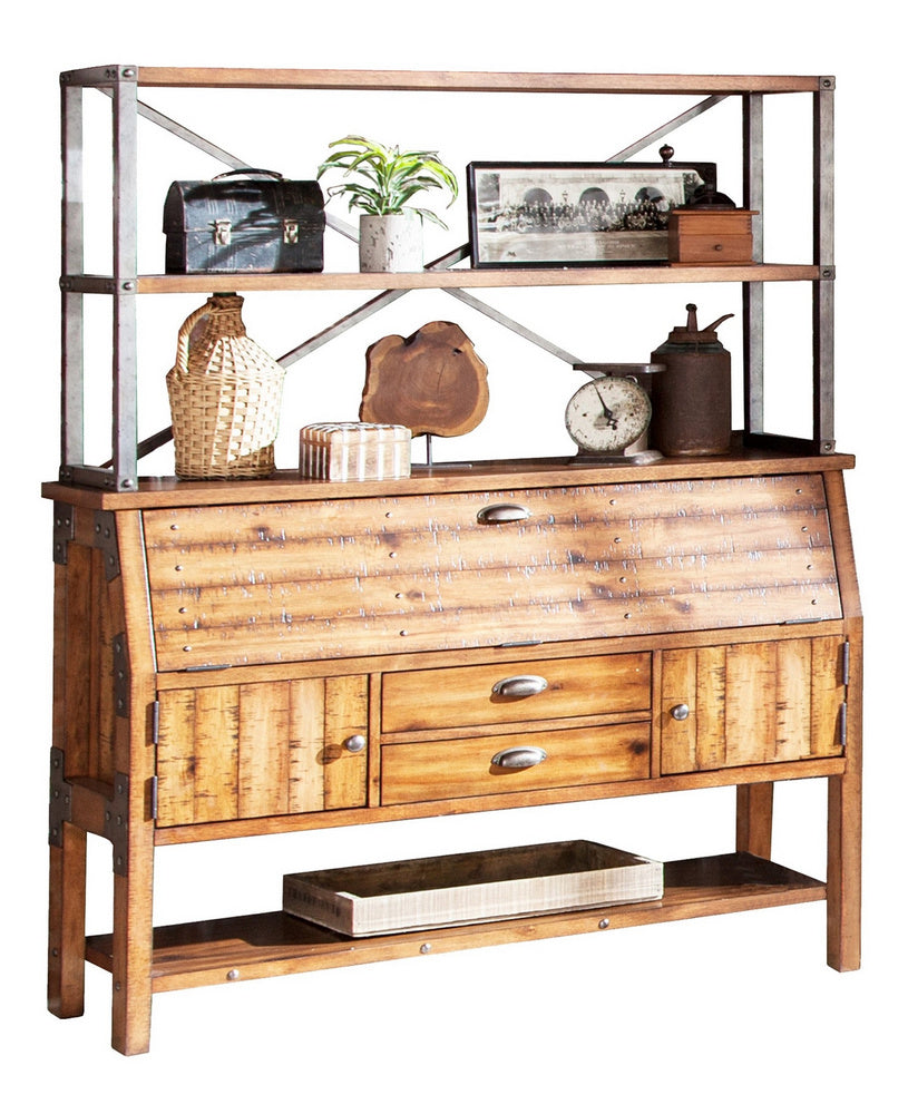 Holverson Rustic Brown Wood Baker's Rack