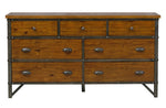 Holverson Rustic Brown Wood 7-Drawer Dresser