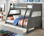 Hoople Gray Wood Twin over Full Bunk Bed