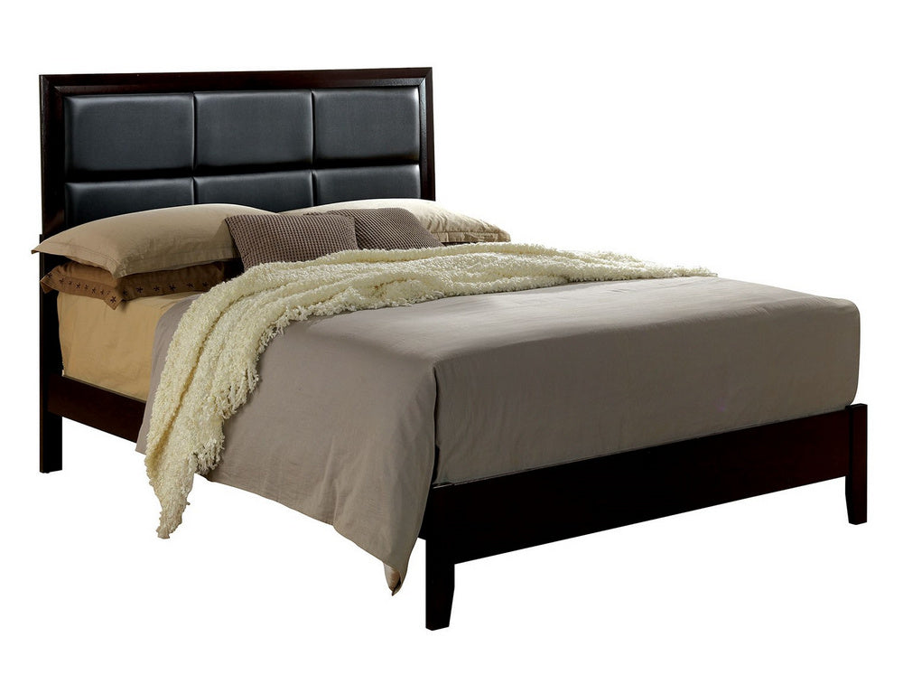 Janine Espresso Wood Full Bed