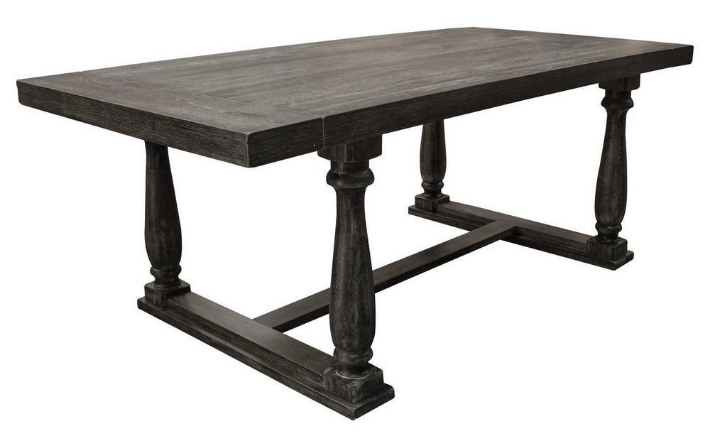 Katrina Weathered Oak Wood Dining Table