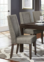 Kavanaugh 2 Gray/Dark Brown Wood Side Chairs