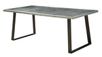 Kaylia Aluminum/Gunmetal Iron/Wood Dining Table