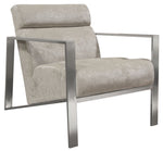 La Brea Champagne Fabric/Metal Accent Chair