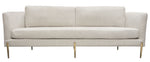 Lane Light Cream Fabric Sofa (Oversized) w/Curved Back