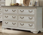 Marcelyn White Wood 6-Drawer Dresser