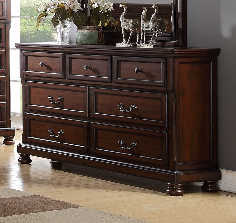 Marvelous Cherry Wood 7-Drawer Dresser