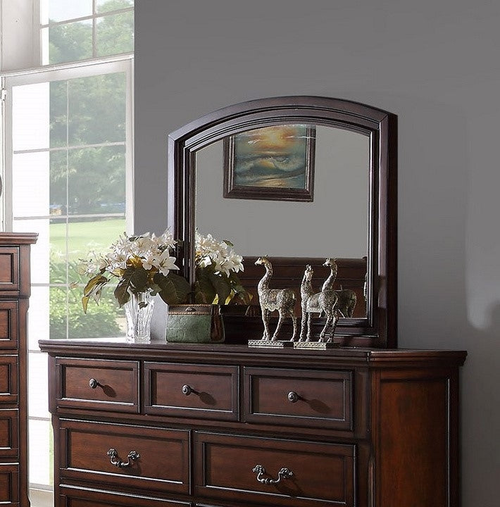 Marvelous Cherry Wood Frame Dresser Mirror