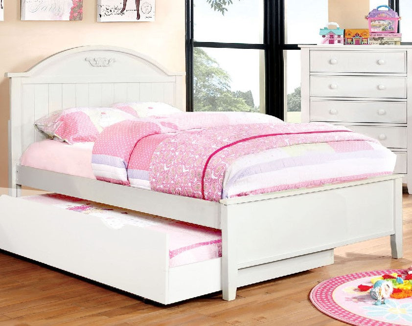 Medina White Wood Full Bed