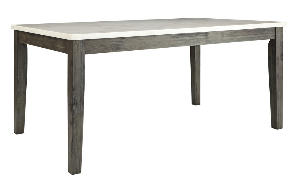 Merel Gray Oak Marble/Wood Rectangular Dining Table