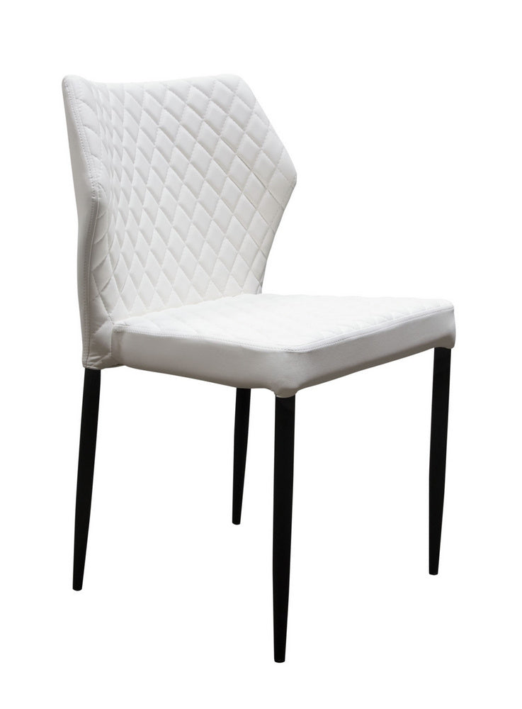 Milo 4 White Leatherette Side Chairs