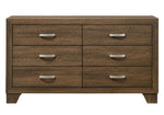 Miquell Oak Wood 6-Drawer Dresser