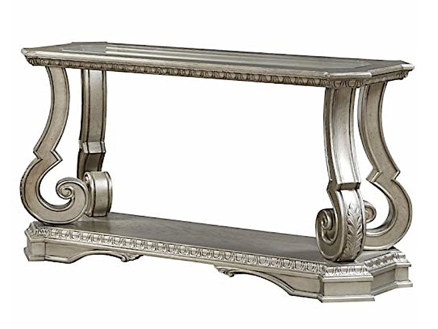 Northville Antique Silver Wood Sofa Table