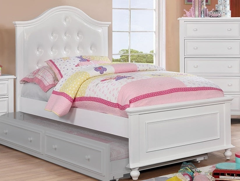 Olivia White Twin Platform Bed