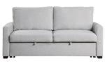 Price Gray Fabric Convertible Sofa with Pull-Out Bed