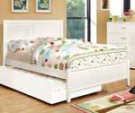 Prismo White Wood Full Bed