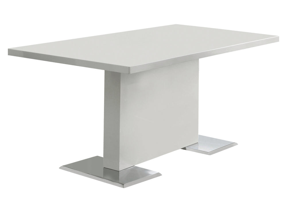 Rosalia Contemporary White Wood Dining Table