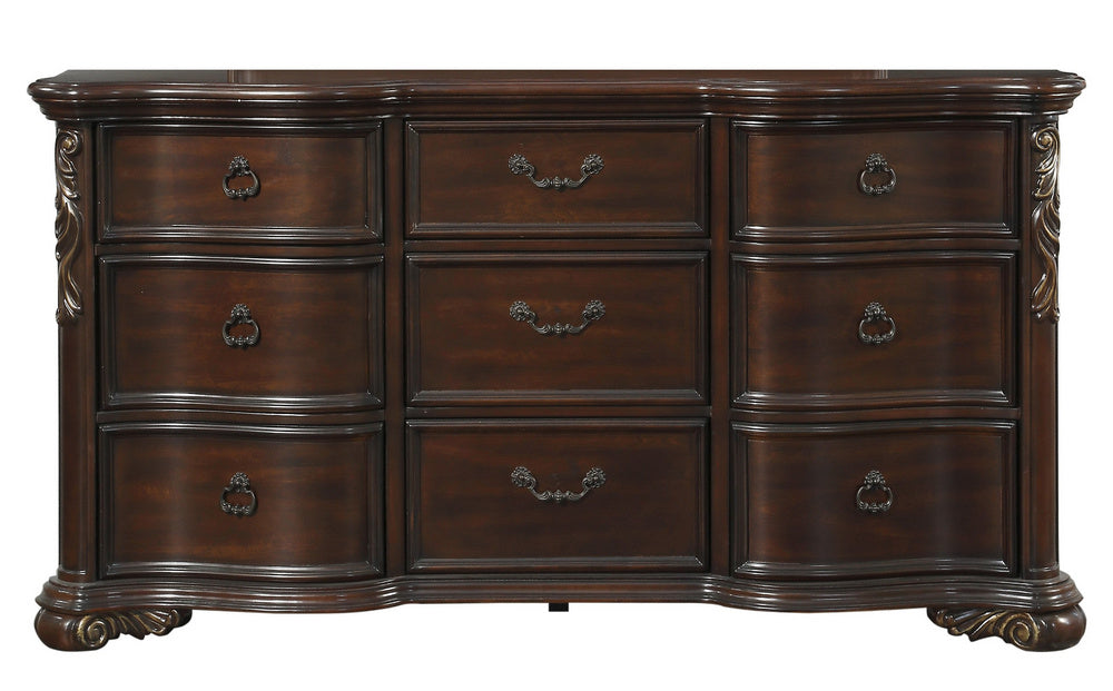 Royal Highlands Cherry Wood 9-Drawer Dresser