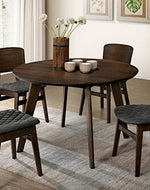 Shayna Gray Walnut Wood Round Dining Table