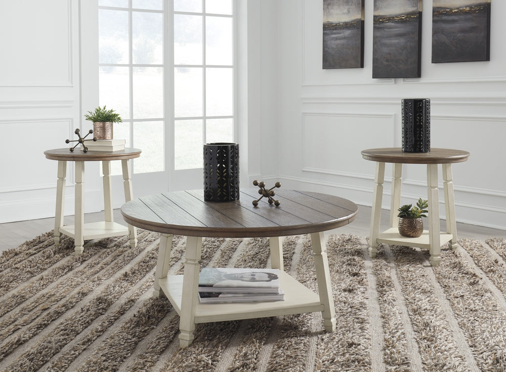 Bolanbrook 3-Pc Two-Tone Coffee Table Set