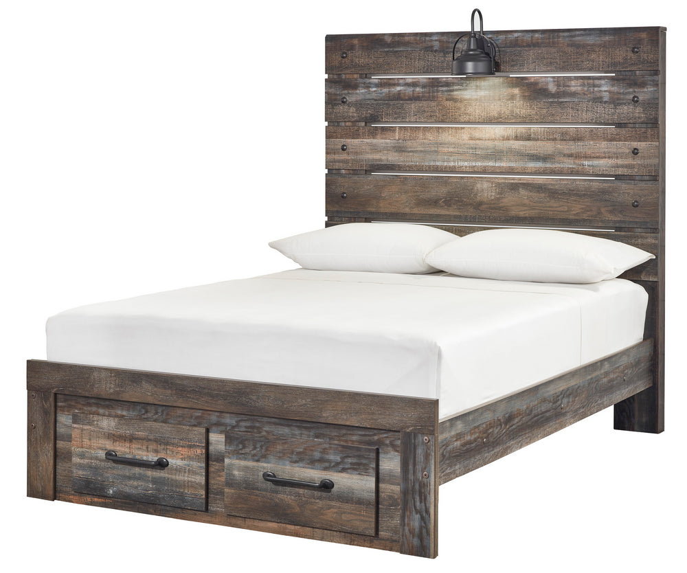 Drystan Multi Wood Full Storage Bed