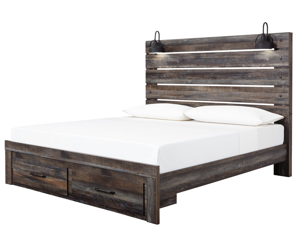 Drystan Multi Wood King Storage Bed