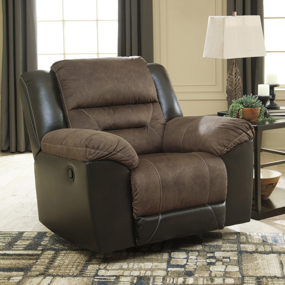 Earhart Chestnut Manual Rocker Recliner